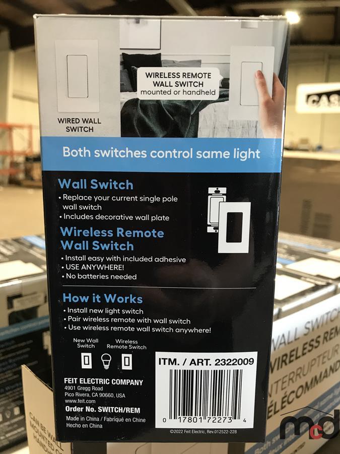 (10) FEIT Electric Wall Switches w/ Wireless Remote